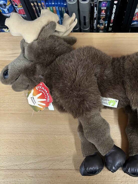 Folkmanis Realistic Large Size Moose Plush Hand Puppet (20"). No Flaws. w/labels - Picture 2 of 8
